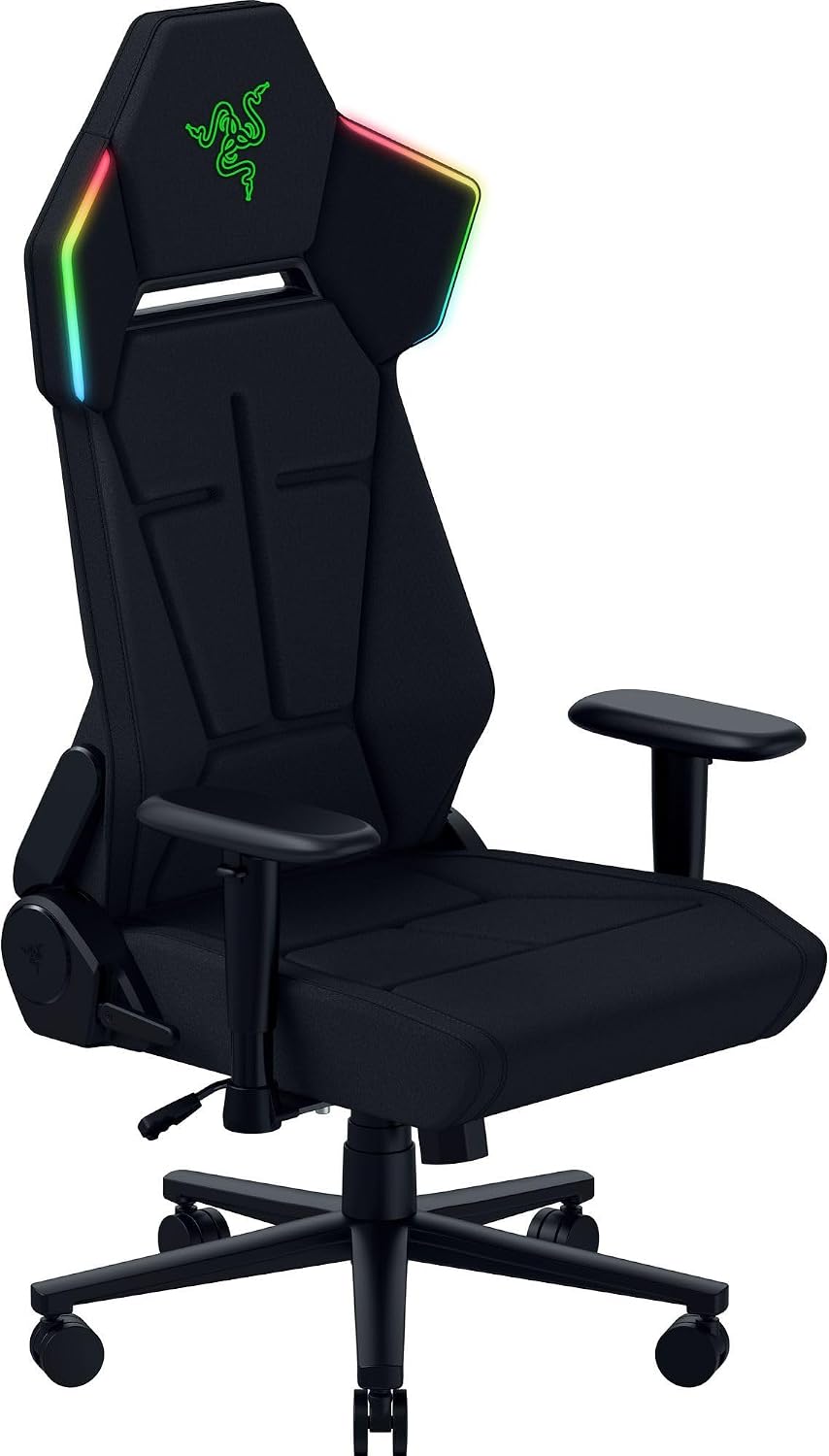 Razer Soma Chroma Wireless RGB Gaming Chair 2D Armrest 155° Recline HyperSpeed - Black