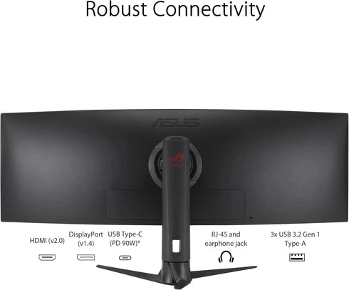 ASUS ROG Strix 49 Inch Ultra-wide XG49WCR Double QHD (5120 x 1440) VA Curved 165Hz 1MS Gaming Monitor - Anigma