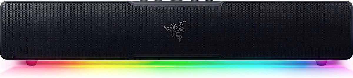 Razer Leviathan V2 X Compact Gaming Soundbar | Bluetooth 5.0 | USB-C | 14-Zone Chroma RGB | 20W - Black