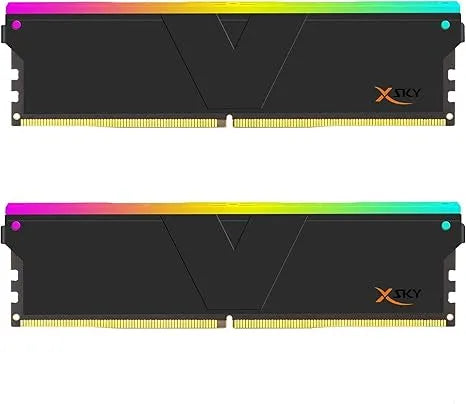 V-COLOR Manta XSky DDR5 32GB (2x16GB) 6000MHz CL30 SK Hynix IC RGB Gaming Desktop Memory Module Black