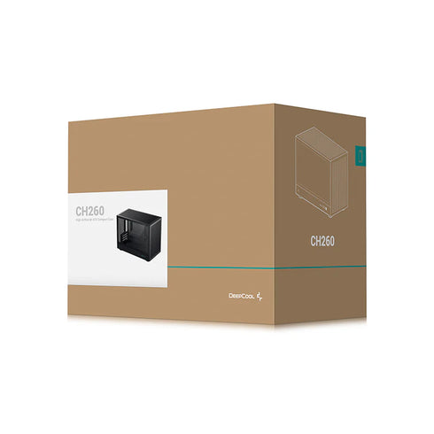 DeepCool CH260 Vertical Micro-ATX Mini Tower Case (No Fans Included)
