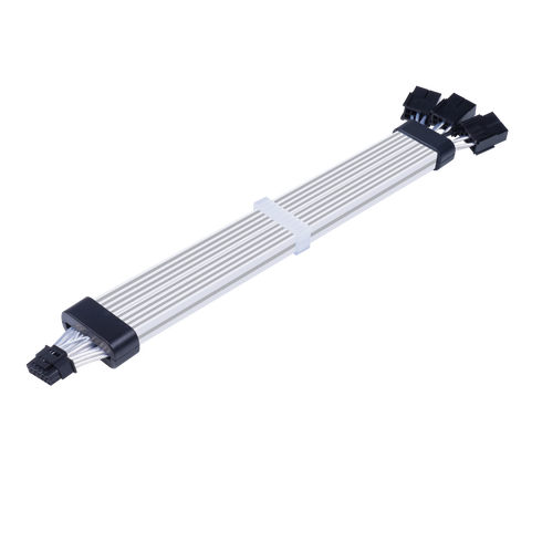 Acegeek Sleeved AC124 ARGB 12+4 Pin Extender Cable, Black - Anigma