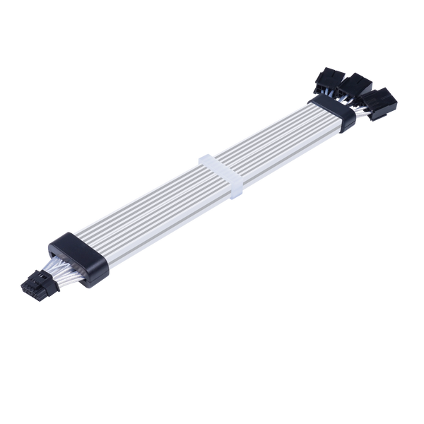 Acegeek Sleeved AC124 ARGB 12+4 Pin Extender Cable, Black - Anigma