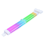 Acegeek Sleeved AC124 ARGB 12+4 Pin Extender Cable, White - Anigma