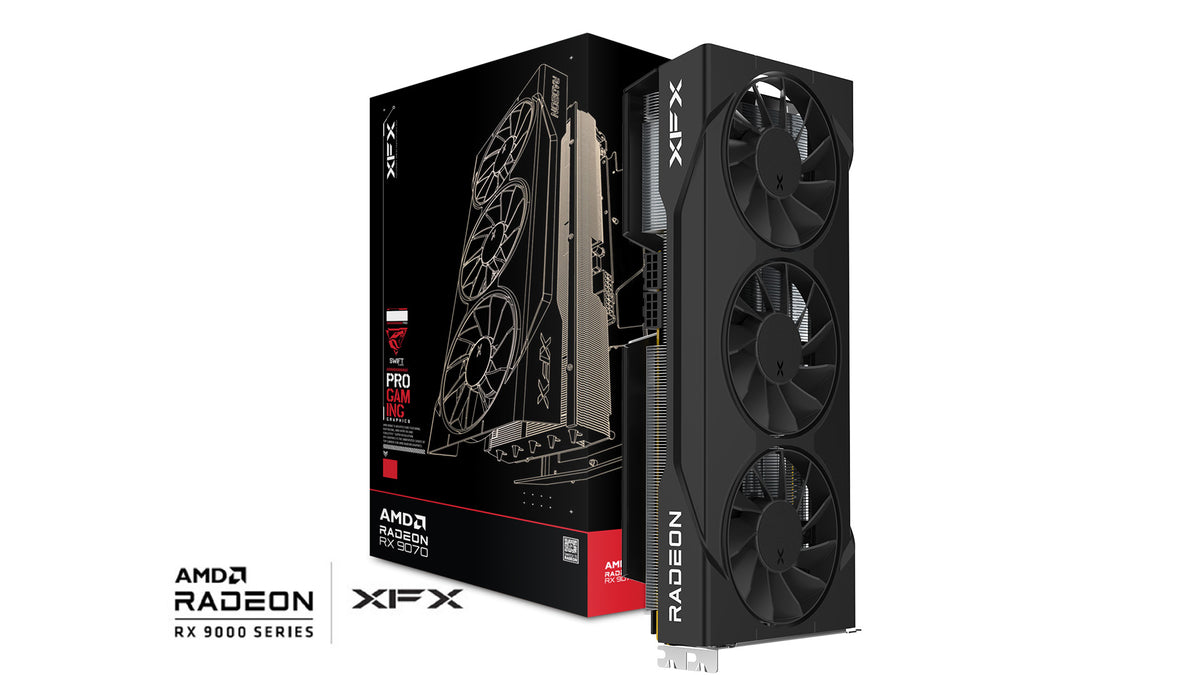 XFX Swift AMD Radeon RX 9070 GRE Triple Fan Gaming Edition 12GB GDDR6 | RDNA 4 | 2790MHz | PCIe 5.0 | 432 GB/s