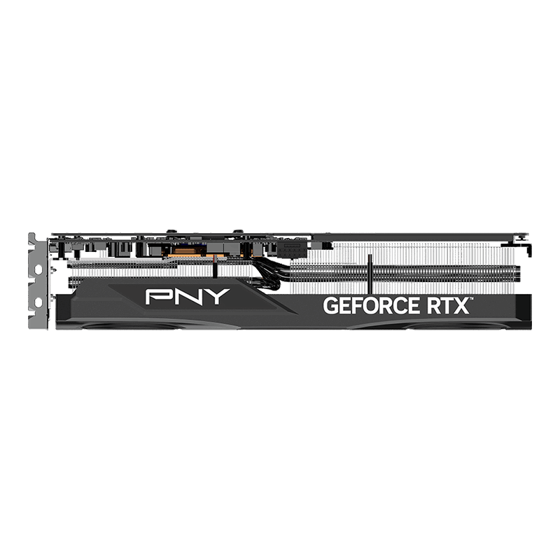 PNY GeForce RTX 5070 Ti OC Triple Fan - Top View 3