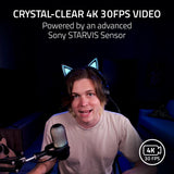Razer Kiyo V2 4K 30FPS AI Auto-Framing HDR Streaming Webcam - Black