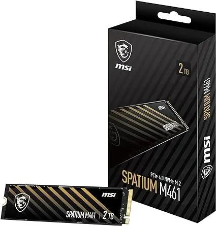 MSI Spatium M461 2TB PCIe 4.0 M.2 2280 SSD - Anigma