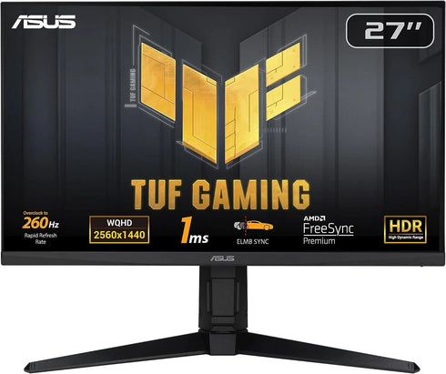 ASUS Tuf Gaming VG27AQML1A 27 Inch (2560 x 1440) IPS Flat 260Hz 1MS Gaming Monitor - Anigma