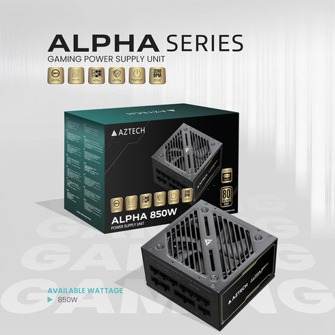 AZTECH ALPHA 850W 80 Plus GOLD ATX 3.1 & PCIe 5.1
