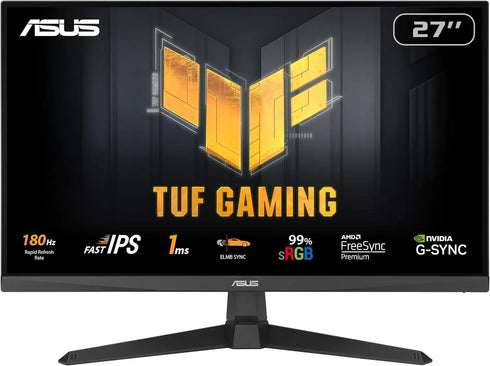 ASUS Tuf Gaming VG279Q3A 27 Inch (1920 x 1080) IPS Flat 180Hz 1MS Gaming Monitor - Anigma