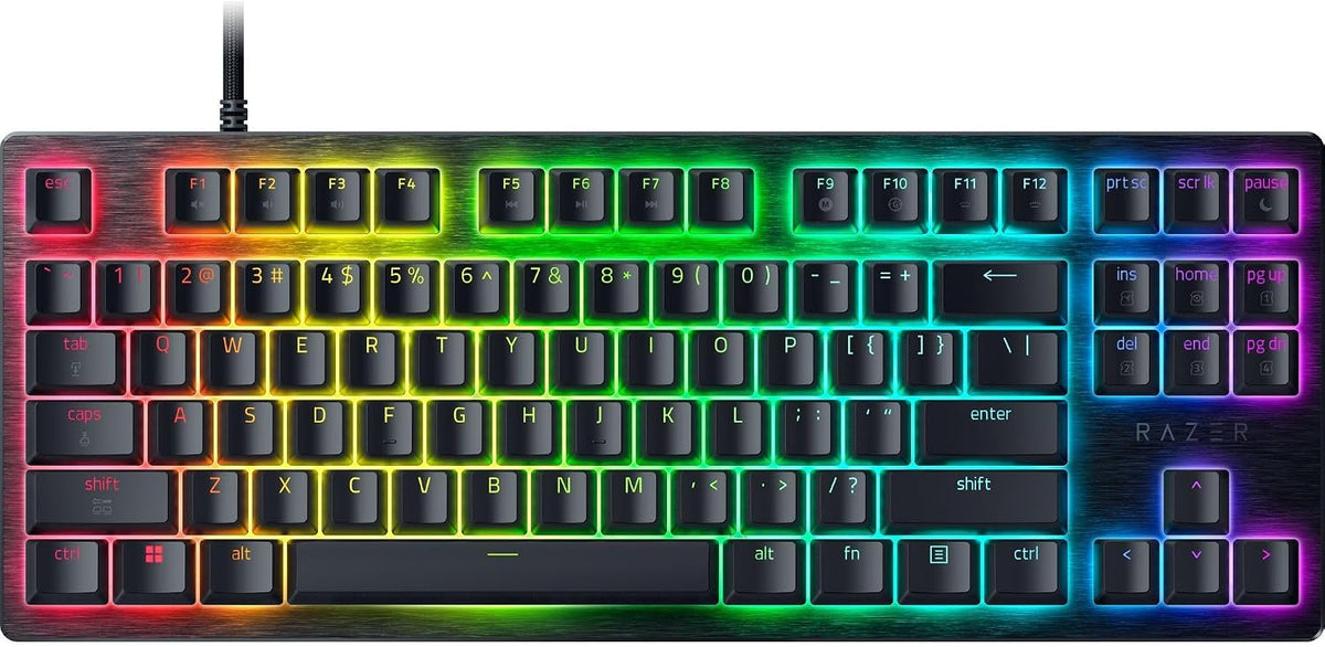Razer Huntsman V3 Tenkeyless Hall Effect Magnetic Wired 8000Hz Gaming Keyboard - Arabic Layout