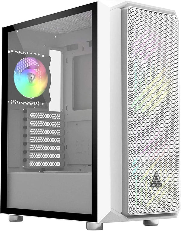 Montech Air X ARGB White (2x 200mm ARGB Fans Included + 1x 120mm ARGB Fans Included) - Anigma
