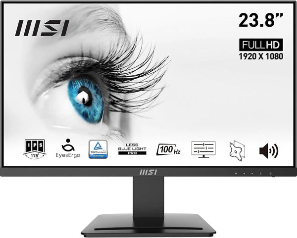 Msi Pro MP243X 24 Inch (1920 x 1080) IPS Flat 100Hz 1MS Gaming Monitor - Anigma