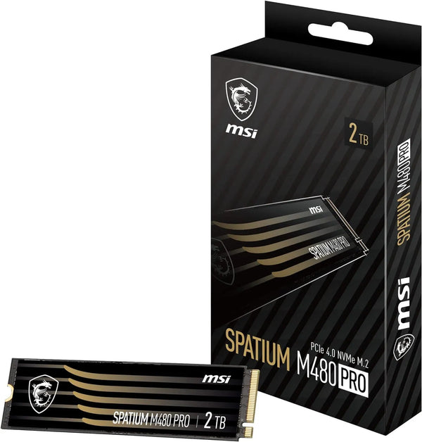 MSI Spatium M480 Pro 2TB PCIe 4.0 M.2 2280 SSD - Anigma