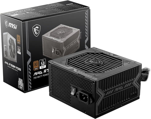 Msi MAG A750BN 750W 80 Plus Gold PCIE 5.0 Full Modular ATX Power Supply - Anigma