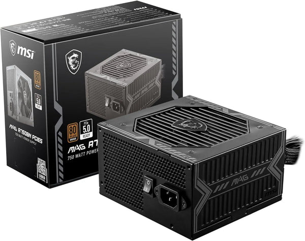Msi MAG A750BN 750W 80 Plus Gold PCIE 5.0 Full Modular ATX Power Supply - Anigma