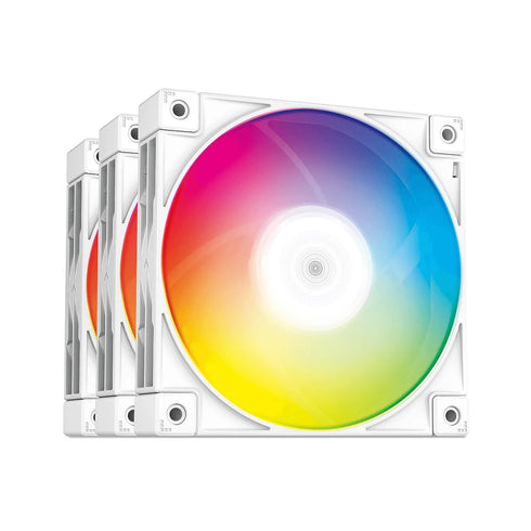 Deepcool FC120 120mm RGB White (1 Pack) (3 Fans In Total) - Anigma