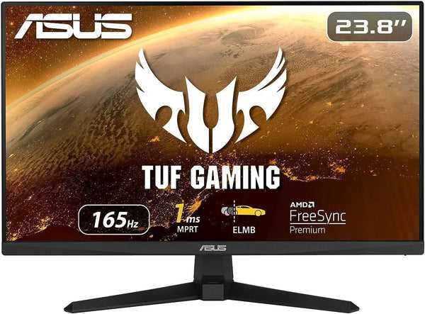 ASUS Tuf Gaming VG249Q1A 24 Inch (1920 x 1080) IPS Flat 165Hz 1MS Gaming Monitor - Anigma