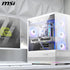 MSI MAG PANO 110R PZ WHITE - Mid Tower Case, ARGB-Fan Control, 270-Degree Display