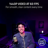 Razer Kiyo V2 X 1440p 60FPS Streaming Webcam - Quartz