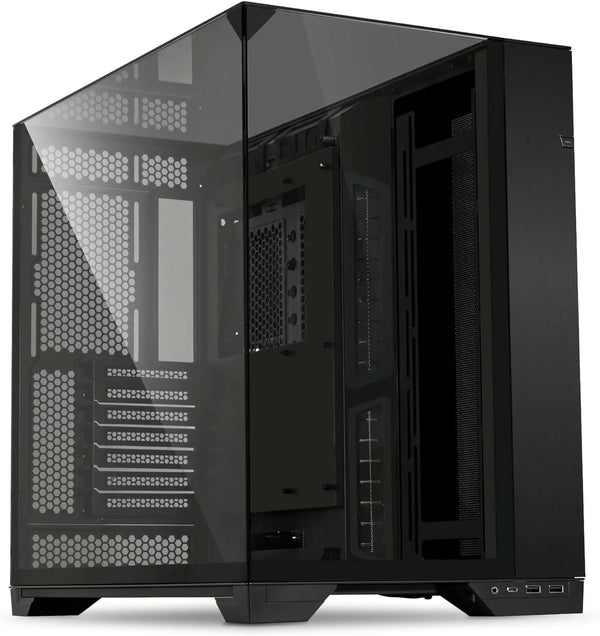 Lian Li O11 Vision ATX Mid Tower Gaming Case Black (No Fans Included) - Anigma