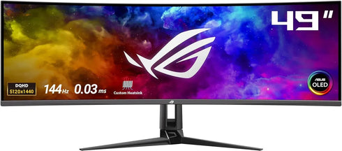 ASUS ROG Swift 49 Inch PG49WCD (5120 x 1440) OLED Curved 144Hz 0.03MS Gaming Monitor - Anigma