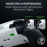 Razer Raiju V3 Pro HyperSpeed Wireless 258g TMR Thumbstick Gaming Controller PS5 + PC - White