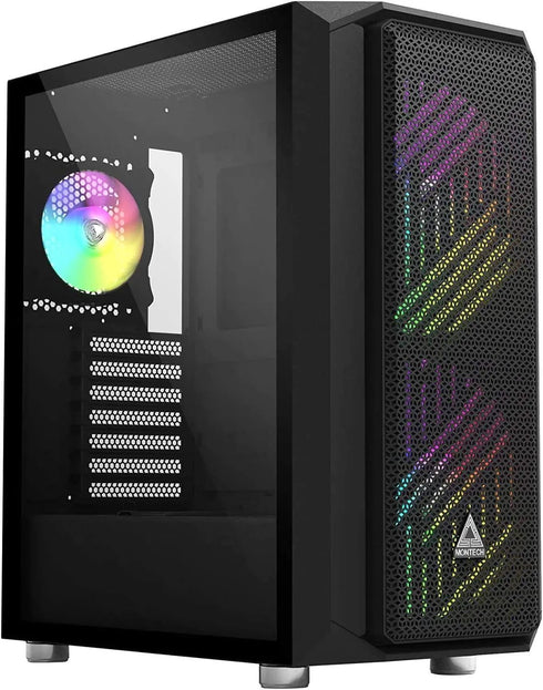 Montech Air X ARGB Black (2x 200mm ARGB Fans Included + 1x 120mm ARGB Fans Included) - Anigma