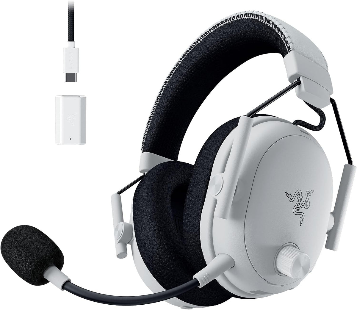 Razer BlackShark V3 Pro Wireless ANC 367g TriForce Bio-Cellulose 50mm Gaming Headset - White