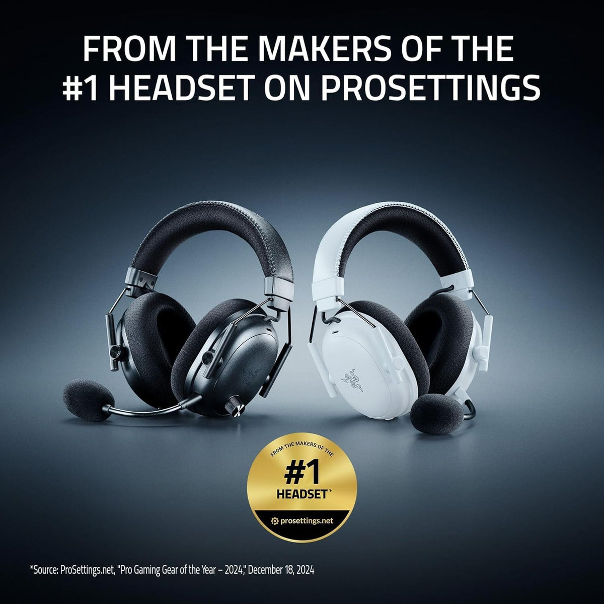 Razer BlackShark V3 Pro Wireless ANC 367g TriForce Bio-Cellulose 50mm Gaming Headset - Black