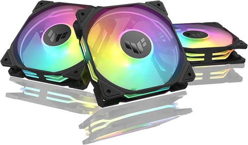 ASUS TUF Gaming TR120 ARGB Reverse Blade Black (1 Pack) (3 Fans In Total) - Anigma