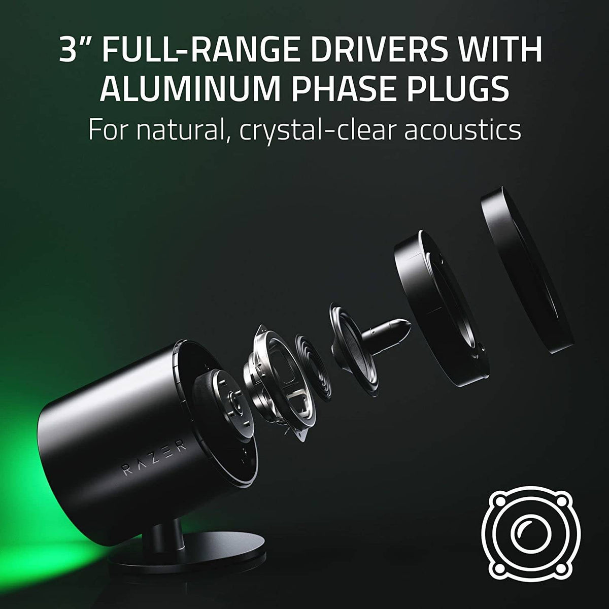 Razer Nommo V2 2.1 PC Speaker System with Subwoofer | THX Spatial Audio | Bluetooth 5.3 | Chroma RGB