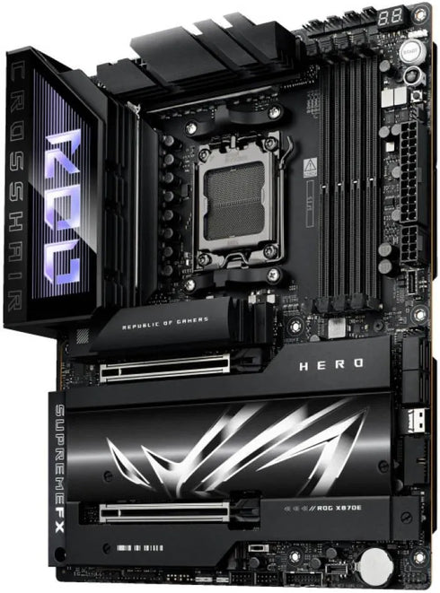 ASUS ROG CROSSHAIR X870E HERO AM5 ATX Motherboard Advanced AI PC-Ready - Anigma