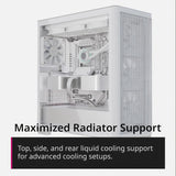 APNX C1-R ATX Mid Tower Case White | 4× 120mm Fans