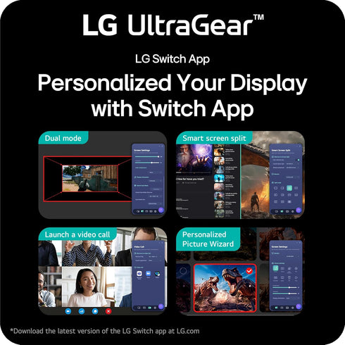 LG UltraGear 24G411A-B 24" FHD 144Hz 5ms GTG IPS LED FreeSync Gaming Monitor, Black