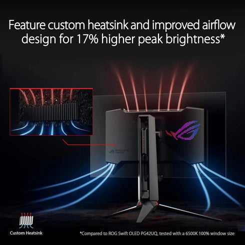 Asus ROG Swift 27 Inch PG27AQDM (2560 x 1440) OLED Flat 240Hz 0.03MS Gaming Monitor - Anigma