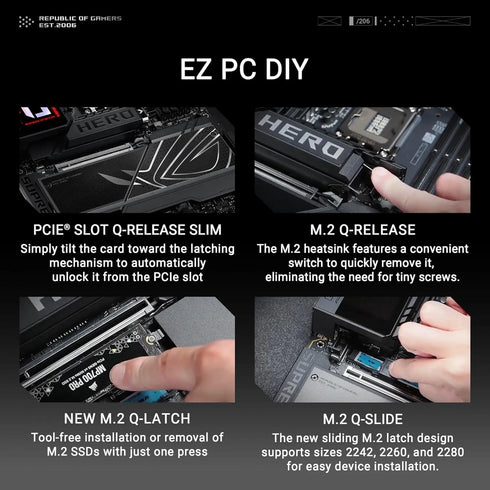 ASUS ROG MAXIMUS Z890 HERO DDR5 LGA 1851 ATX Motherboard Advanced AI PC-Ready - Anigma