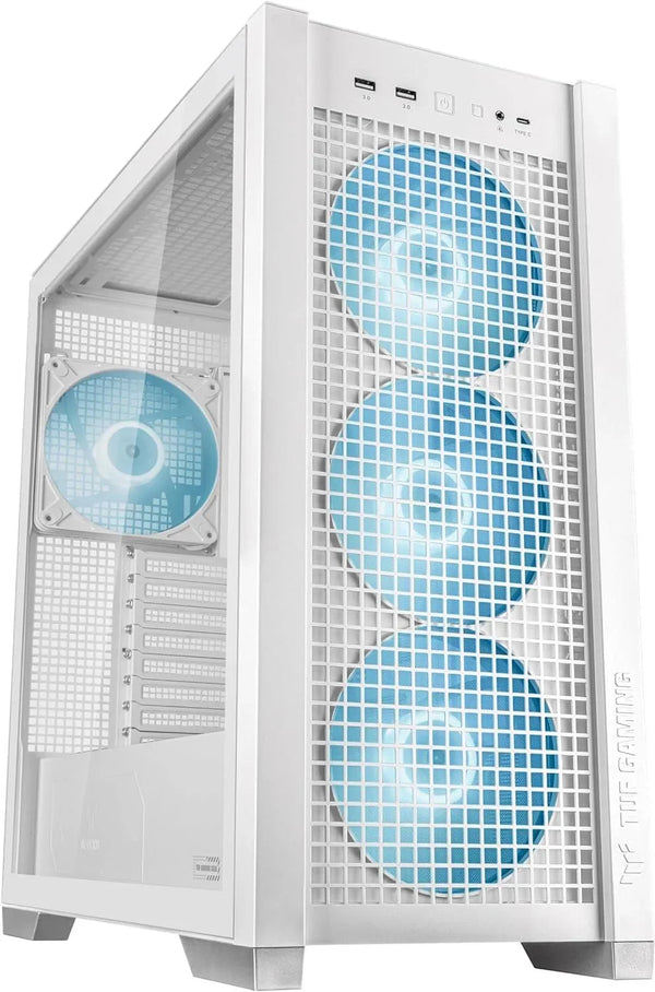 ASUS TUF Gaming GT302 ARGB Mid-Tower Case White - Anigma