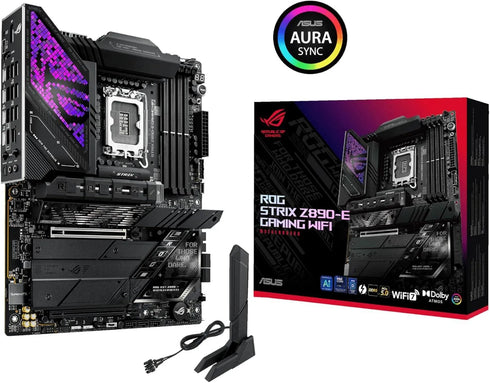 ASUS ROG Strix Z890-E Gaming WiFi Intel Z890 LGA 1851 ATX Motherboard, Advanced AI PC-Ready - Anigma