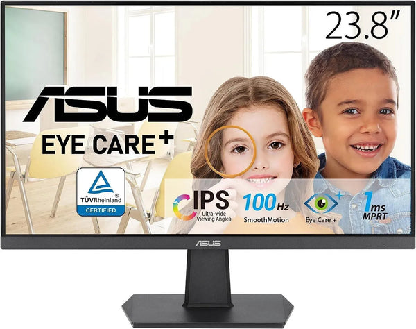 Asus 24 Inch VA24EHFR (1920x1080) IPS Flat 100Hz 1ms Gaming Monitor - Anigma