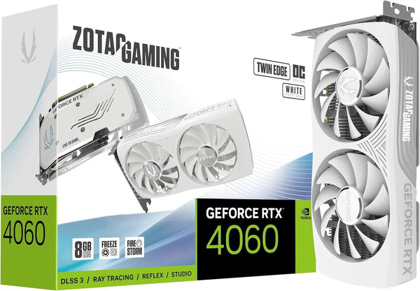 ZOTAC Gaming GeForce RTX 4060 8GB Twin Edge OC White Edition 8GB GDDR6 - Anigma