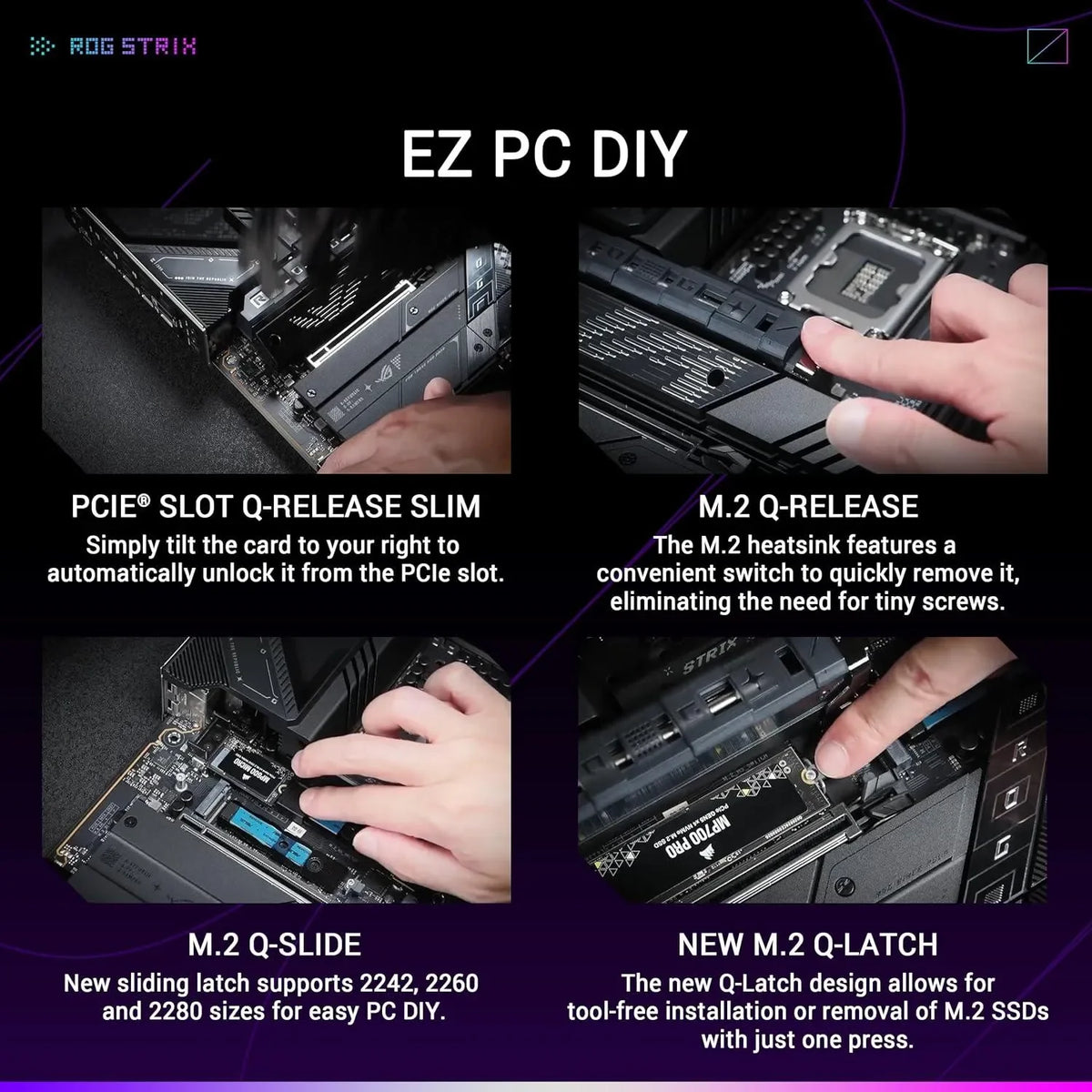 ASUS ROG Strix Z890-E Gaming WiFi Intel Z890 LGA 1851 ATX Motherboard, Advanced AI PC-Ready - Anigma