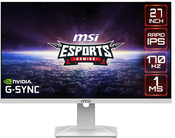 Msi G274QRFW 27 Inch (2560 x 1440) IPS Flat 170Hz 1MS Gaming Monitor - Anigma