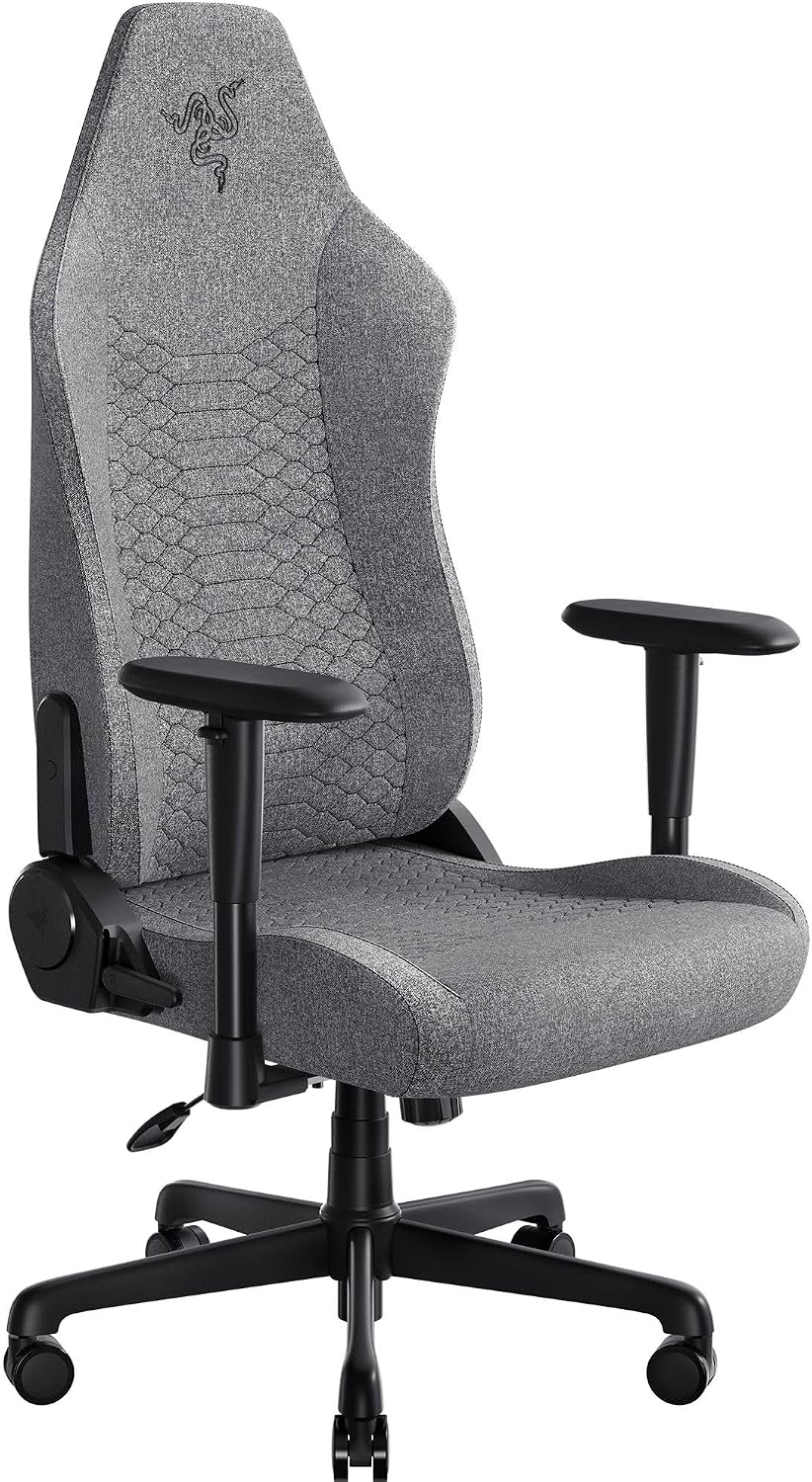 Razer Iskur V2 X Gaming Chair 2D Armrest 152° Recline Integrated Lumbar - Light Gray