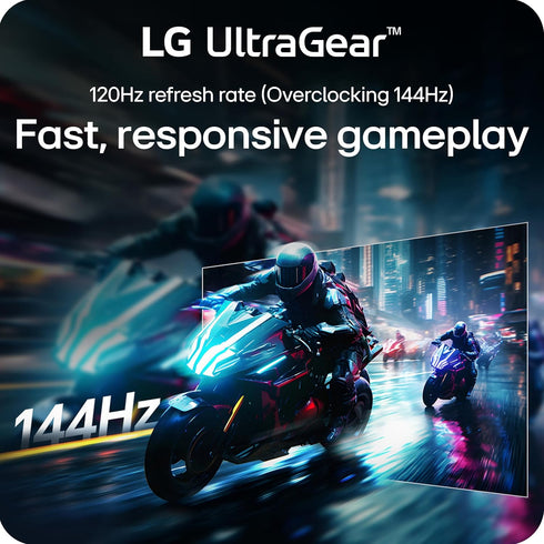 LG UltraGear 24G411A-B 24" FHD 144Hz 5ms GTG IPS LED FreeSync Gaming Monitor, Black