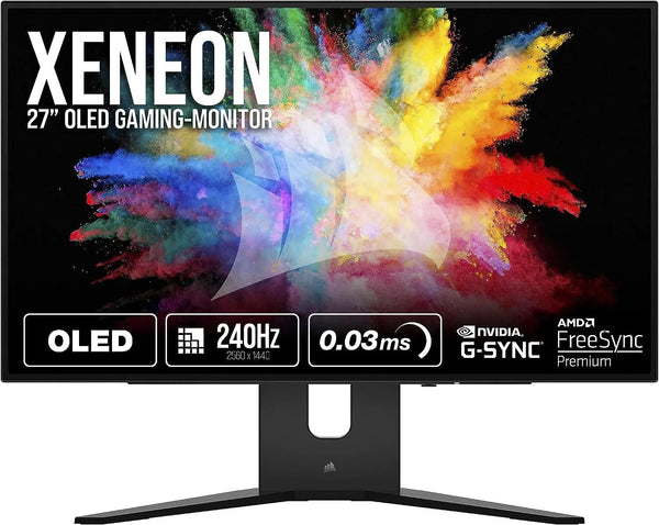 Corsair XENEON 27 Inch 27QHD240 (2560 x 1440) OLED Flat 240Hz 0.03MS Gaming Monitor - Anigma