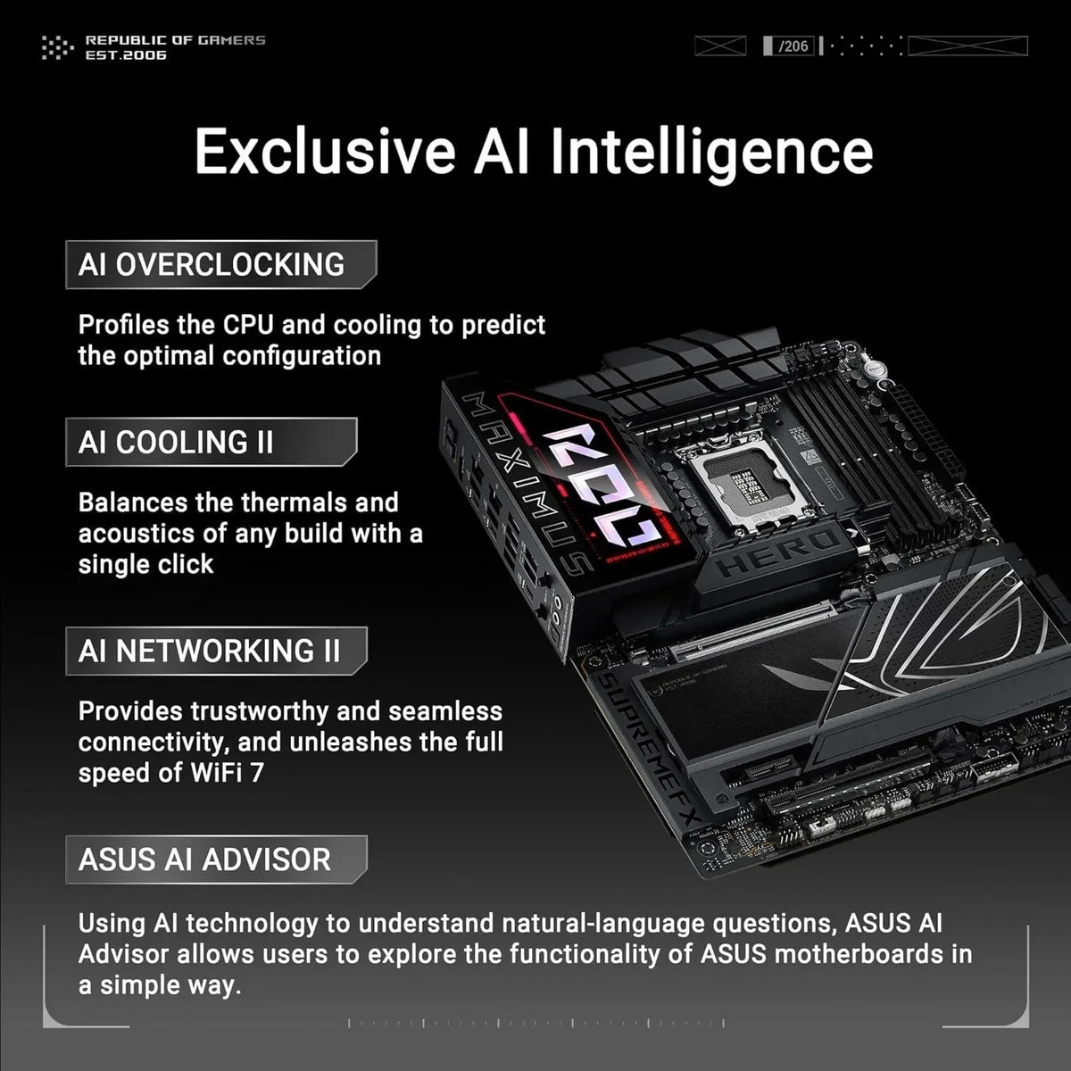 ASUS ROG MAXIMUS Z890 HERO DDR5 LGA 1851 ATX Motherboard Advanced AI PC-Ready - Anigma