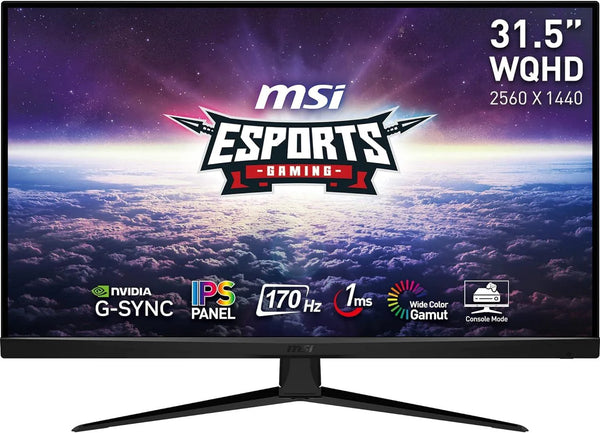 Msi G321Q 32 Inch (2560 x 1440) IPS Flat 170Hz 1MS Gaming Monitor - Anigma