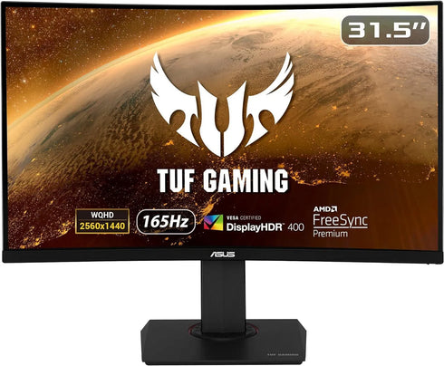ASUS Tuf Gaming VG32VQR 32 Inch (2560 x 1440) VA Curve 165Hz 1MS Gaming Monitor - Anigma